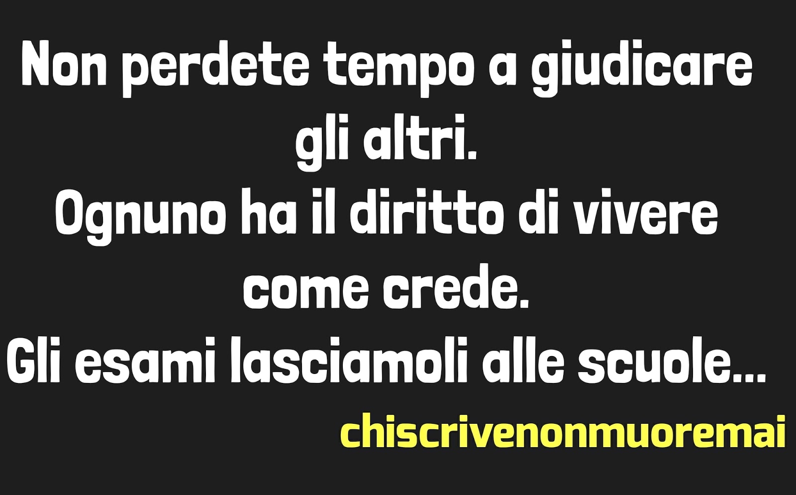 Chi scrive non muore mai Buona domenica