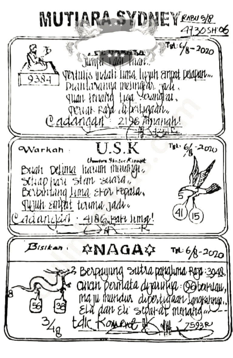 Syair Sydney Hari Ini 2020 Terbaru