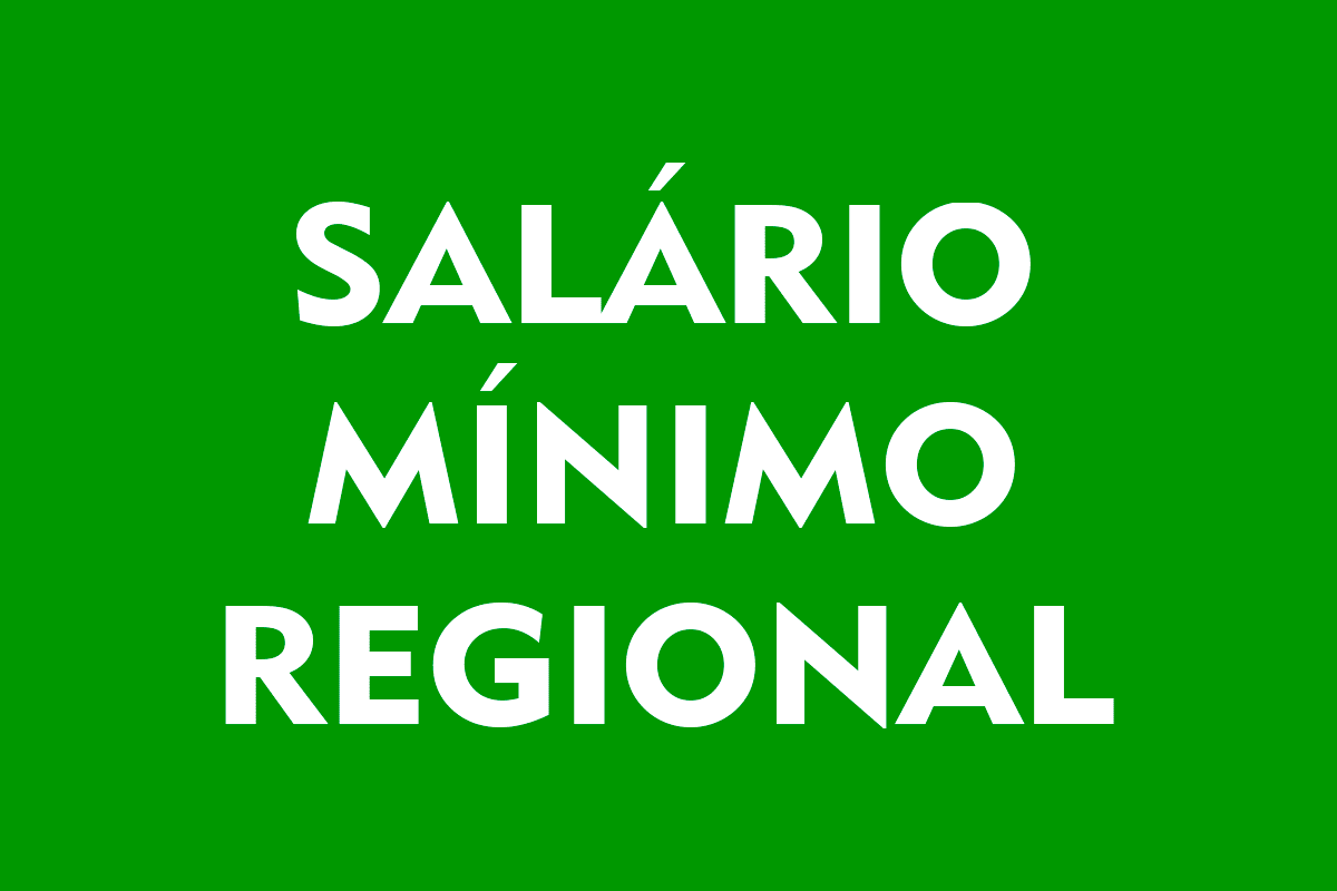 Salário mínimo regional 2021