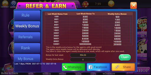 Teen Patti Club Weekly Bonus Offer Details 3 Patti Club 2021