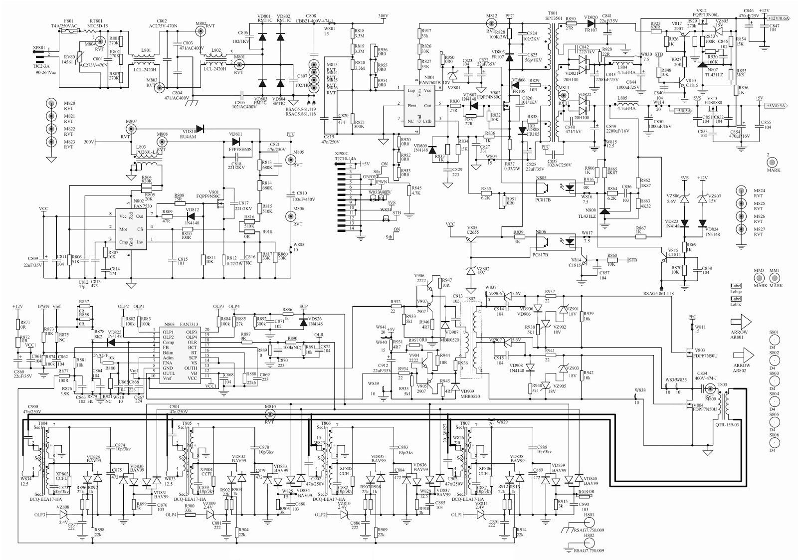 HISENSE TLM-26V78K - LCD TV - POWER SUPPLY - SCHEMATIC | Electro help