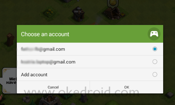 Pilih Akun Google Baru Pilih Akun Google Baru