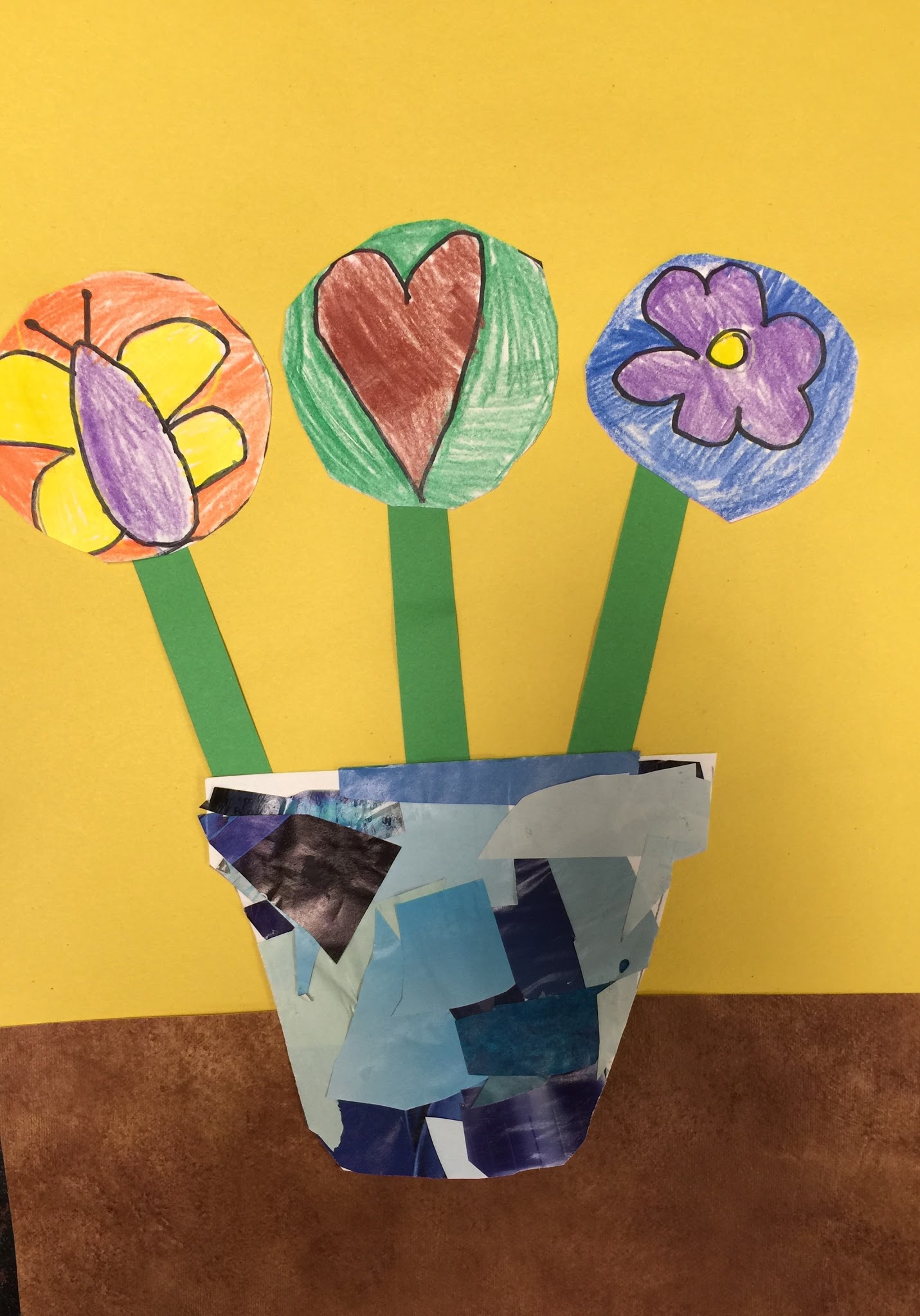 Mrs. Harris' art room Flower pot collage 1st grade art lesson