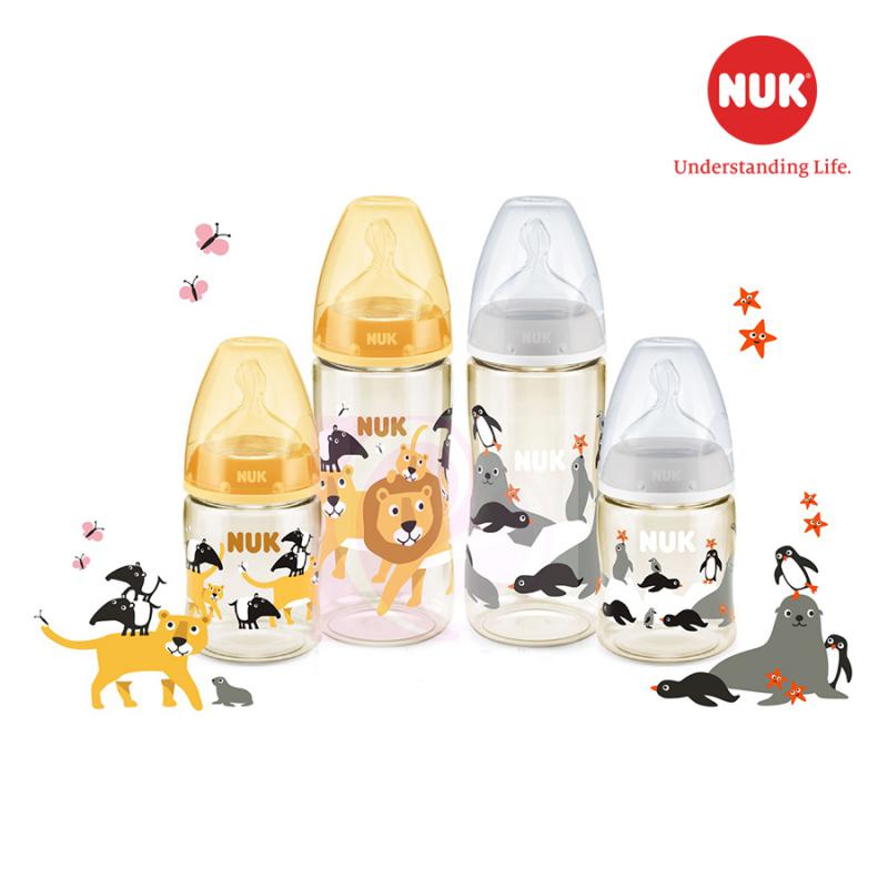 Bình Sữa NUK PPSU 300ml Núm Ti Silicone S2 (Animals) 5 Hinh5