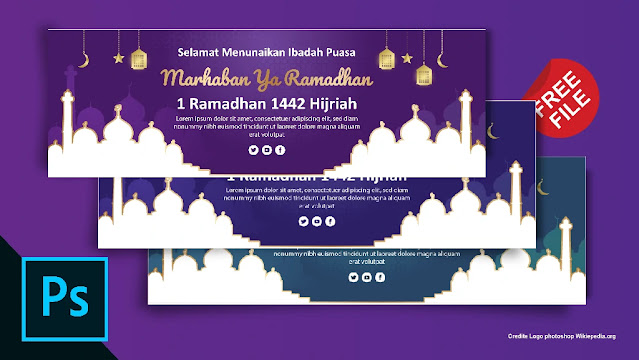 Free Spanduk :  Download 5 Banner Ramadhan Illustrator,  Coreldraw Gratis