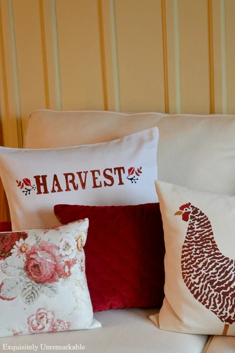 Hand Painted Fall Pillow DIY