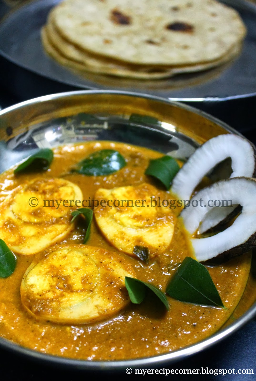 Mye's Kitchen Quick Egg Curry for Chapathi / Muttai Kurma