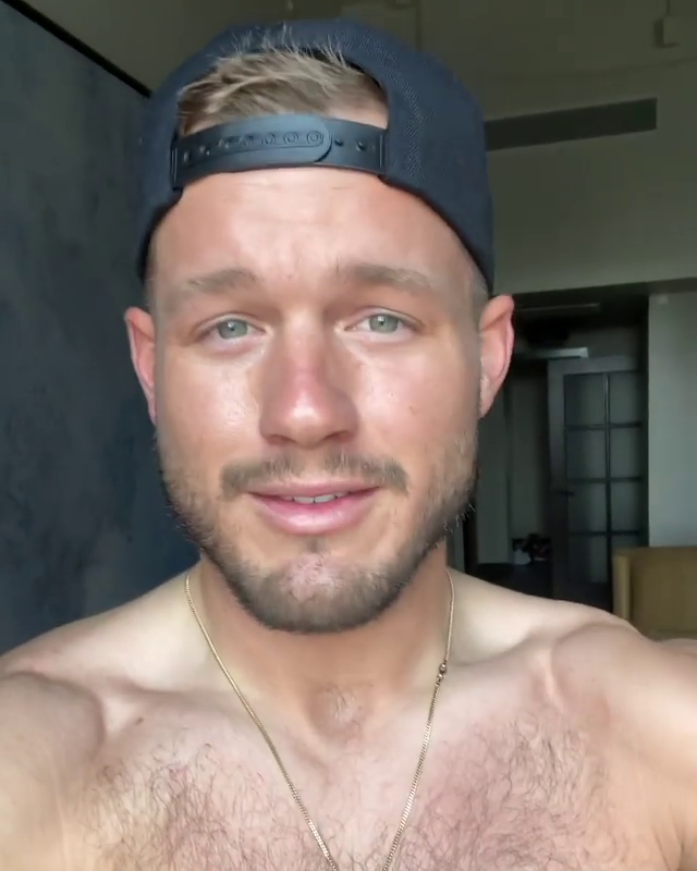 ausCAPS Colton Underwood shirtless on Instagram