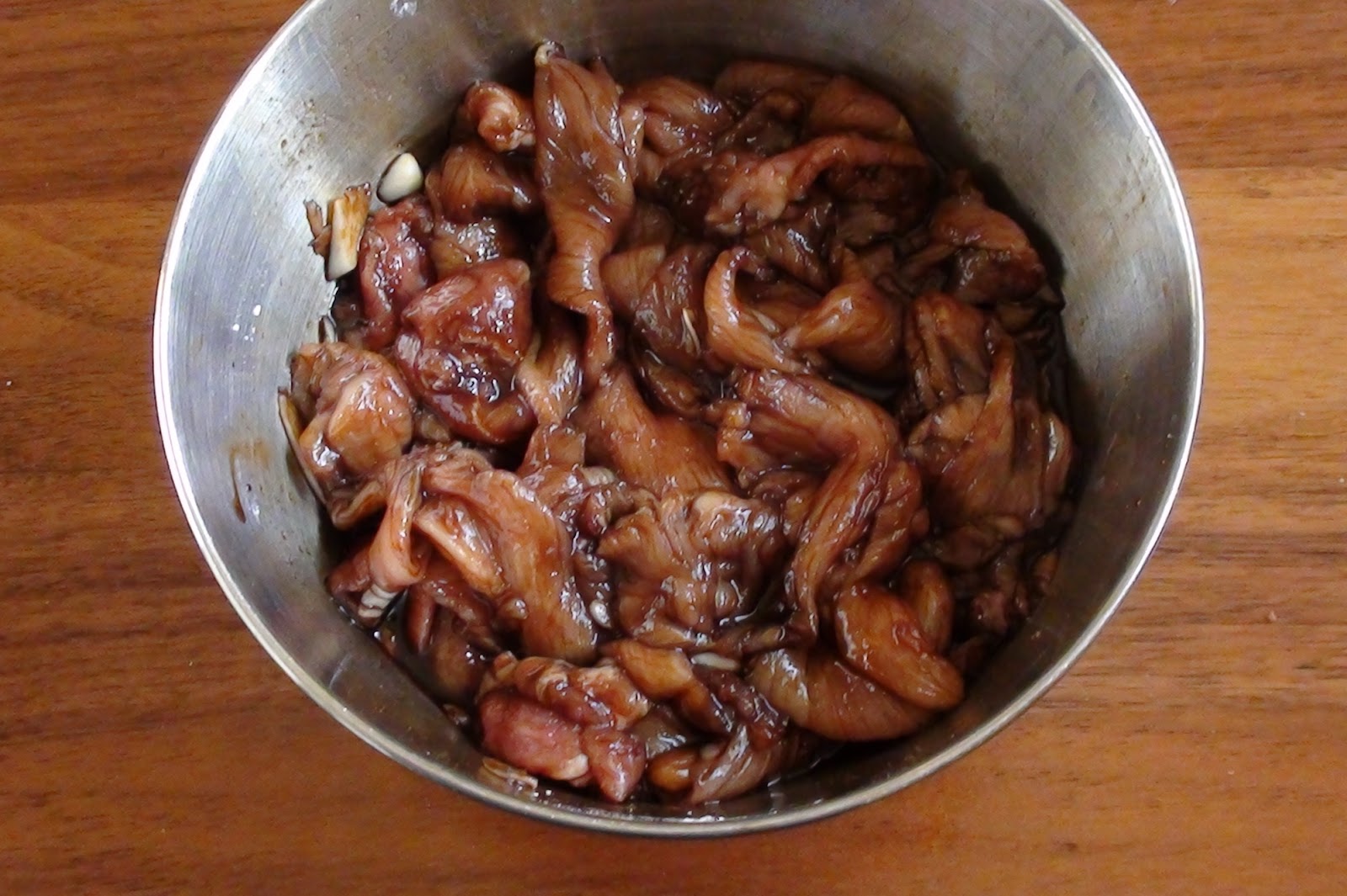 zsuzsa is in the kitchen SOY SAUCE MARINATED PORK STRIPS