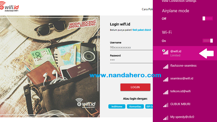 Cara Menggunakan Wifi Id Untuk Internet Gratis Mahasiswa Ut Universitas Terbuka Nanda Hero