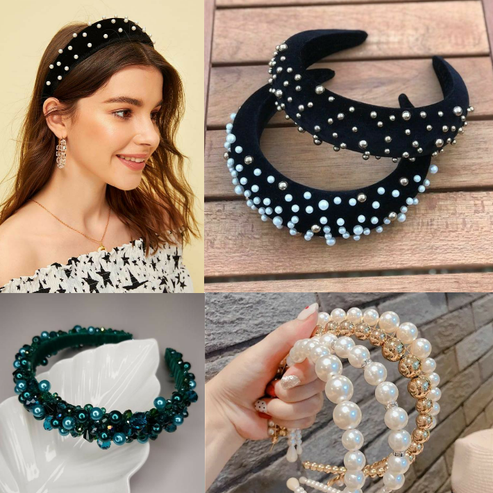 tiaras com perolas