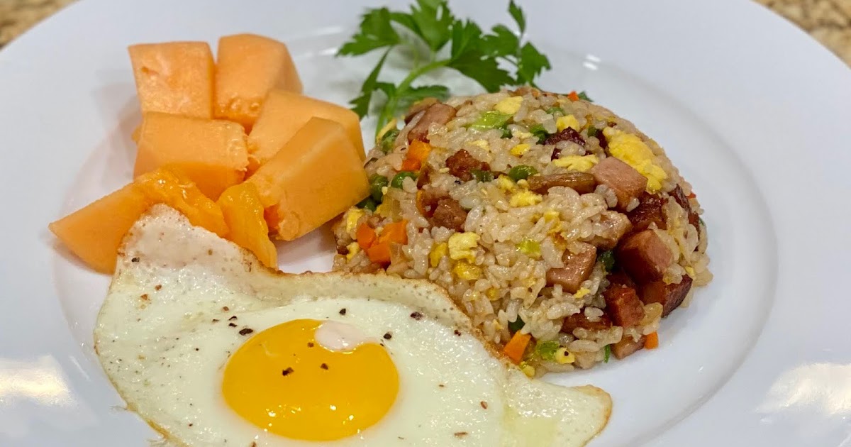 Hawaiian breakfast staple: patty, egg, gravy, rice