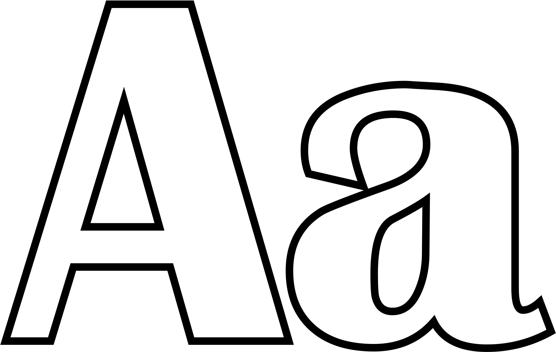 Large Alphabet Letters Thankyou Letter