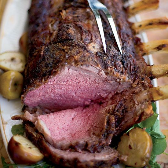 Awesome Steak HorseradishandHerbCrusted Beef Rib Roast John Besh