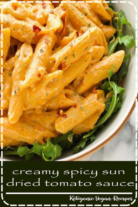 creamy spicy sun dried tomato sauce The Healthy Chef