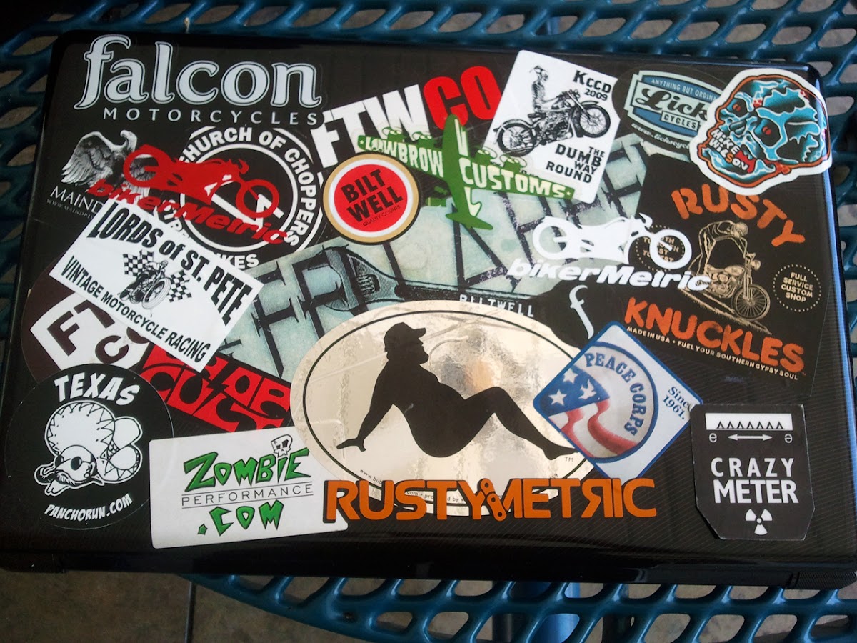 bikerMetric motorcycle stickers