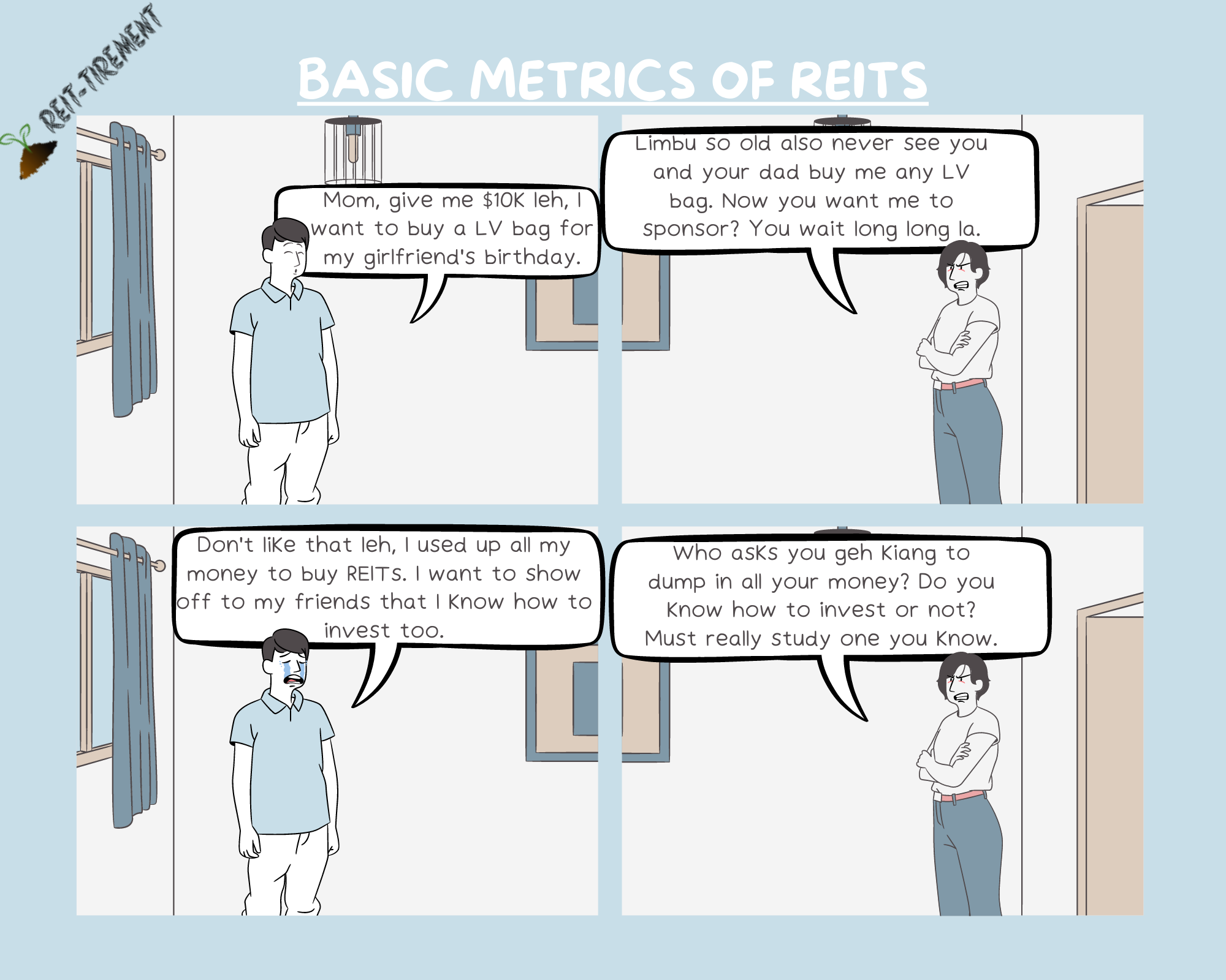 Comic Strip - Basic Metrics of REITs