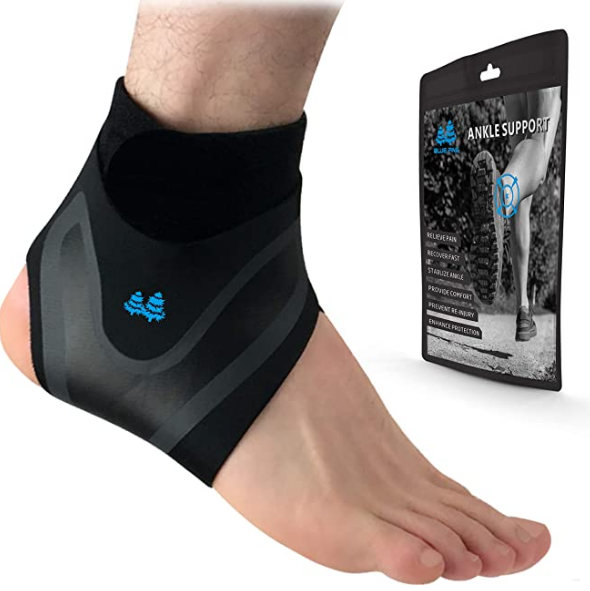 BLUE PINE Ankle Support Adjustable Lightweight Ankle Brace Breathable