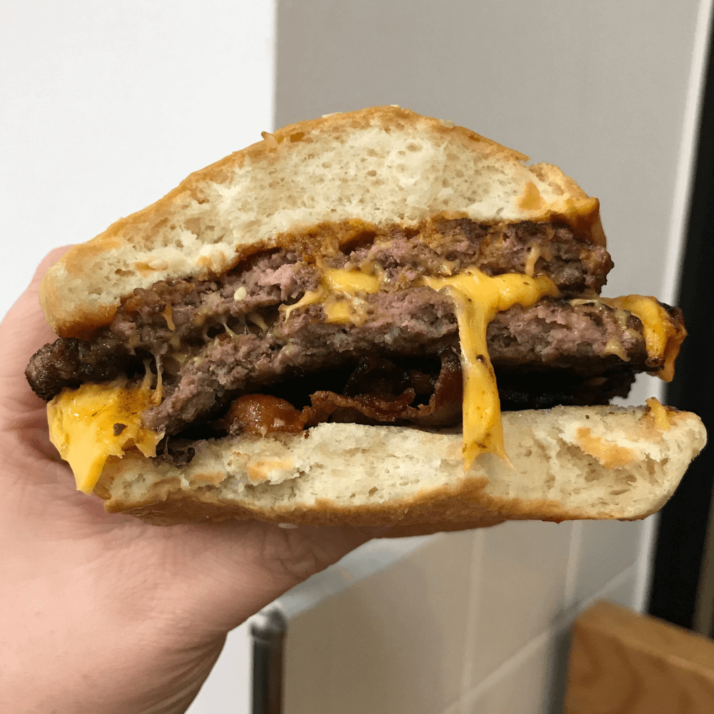 Five Guys Bacon Cheeseburger