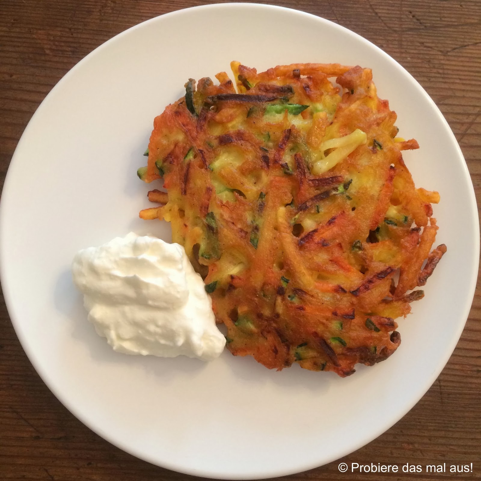 Probiere das mal aus!: Kartoffel-Karotten-Zucchini Puffer