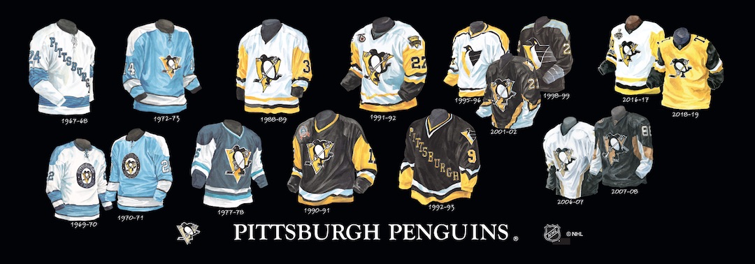 history of pittsburgh penguins jerseys
