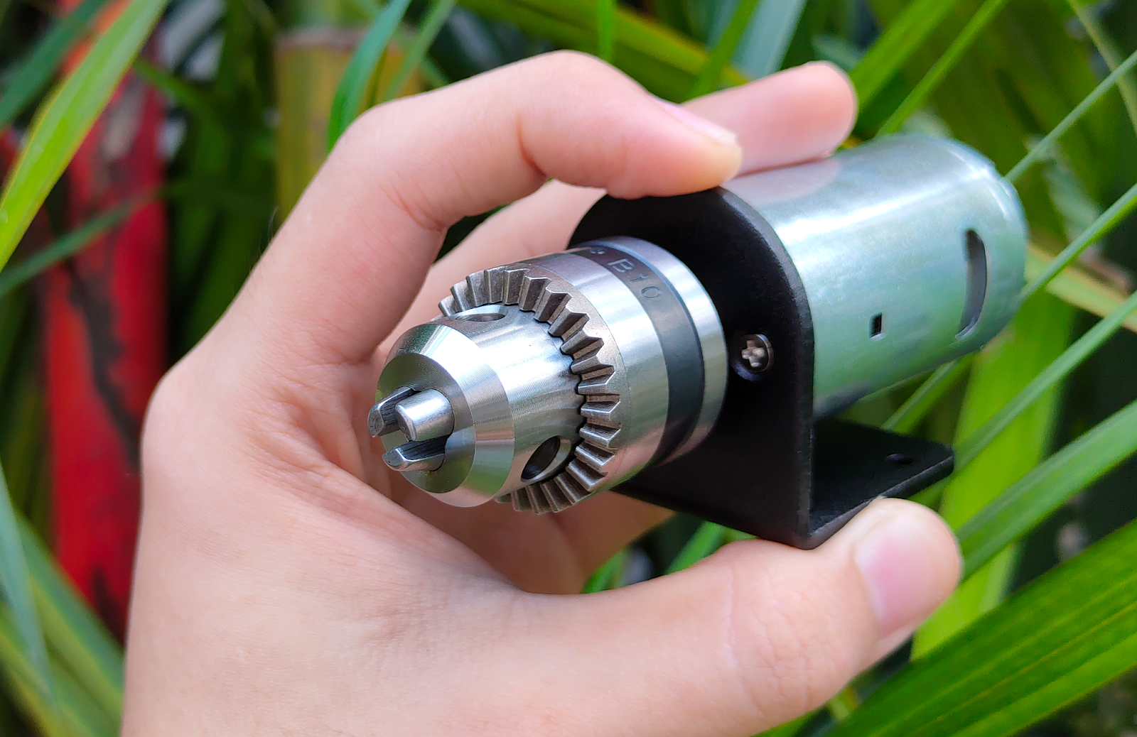 Anthony Montero New Hand Drill DIY Lathe Press 555 Motor with 1/8