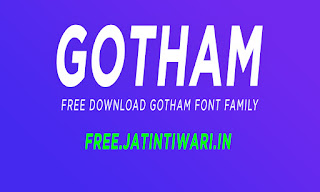 Free Download Gotham Font Family