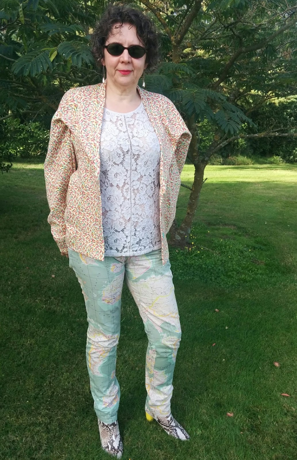 Creates Sew Slow: Vogue 2056 Issey Miyake Poppy's Patchwork Jacket