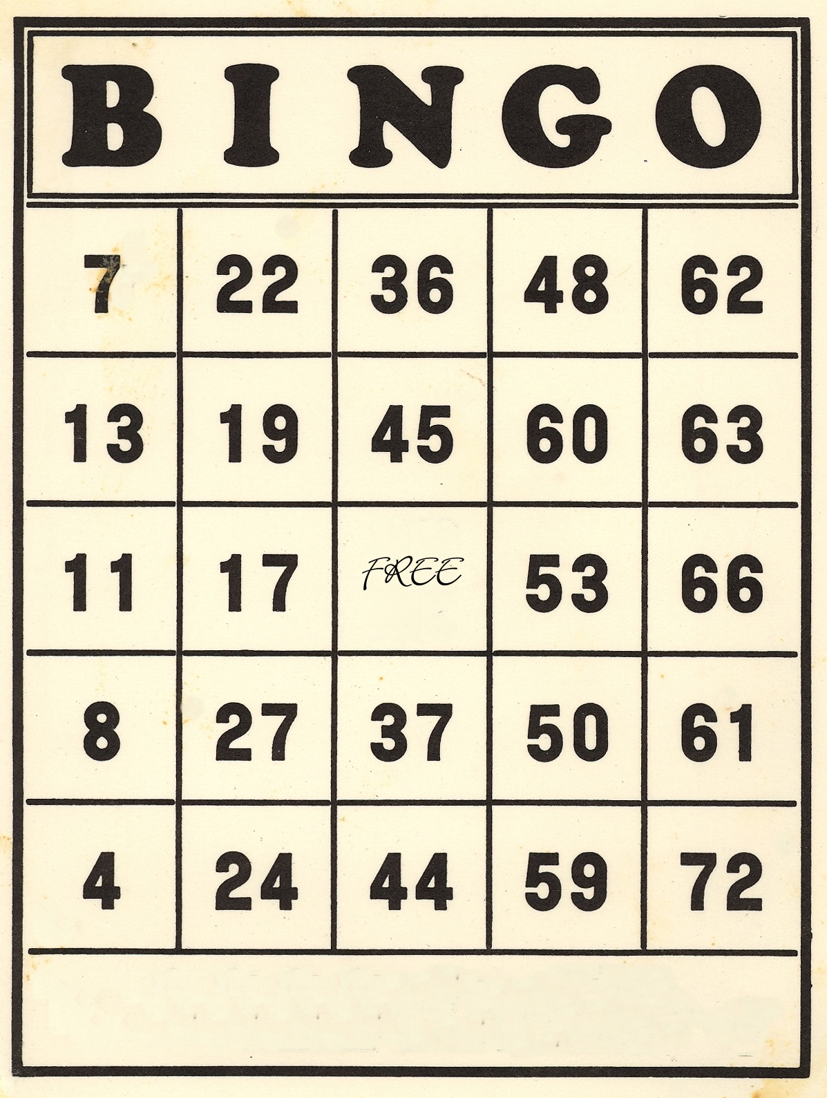 Free Big Brother Bingo Printable Card