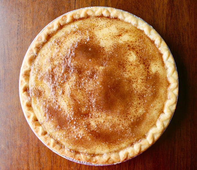 Eggnog Brulee Pie