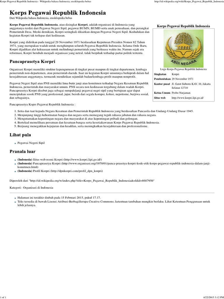 panca prasetya korpri wood scribd indo