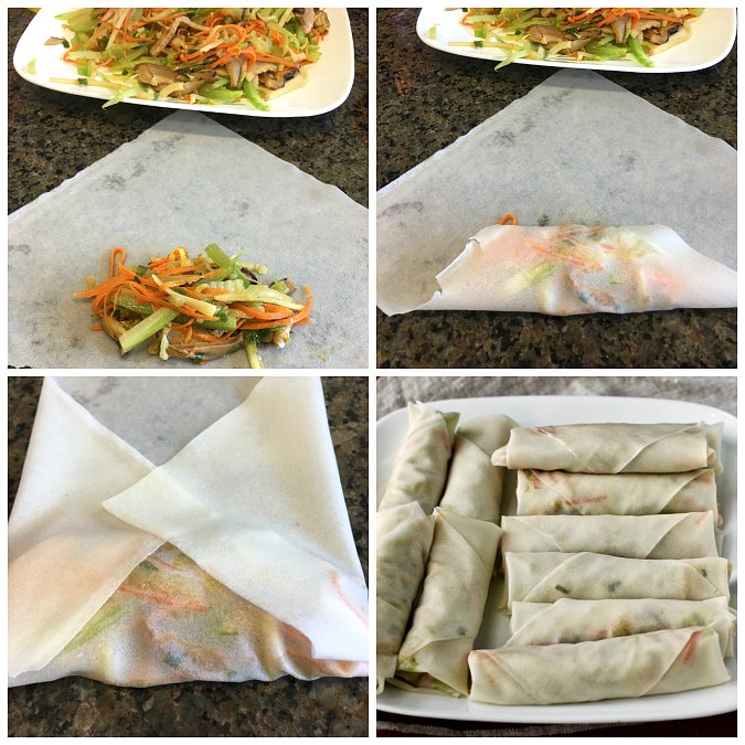 Air Fryer Pork and Vegetable Spring Rolls Karen's Kitchen Stories