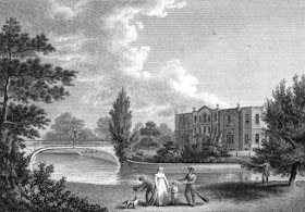 Merton Place in Surrey  in The Seats of the Nobility and Gentry by W Angus (c1801)