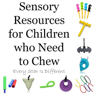 Sensory Resources for Children who Need to Chew