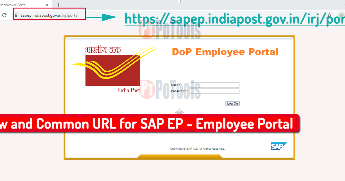 New URL for Employee Portal || Common SAP EP URL for Both ...