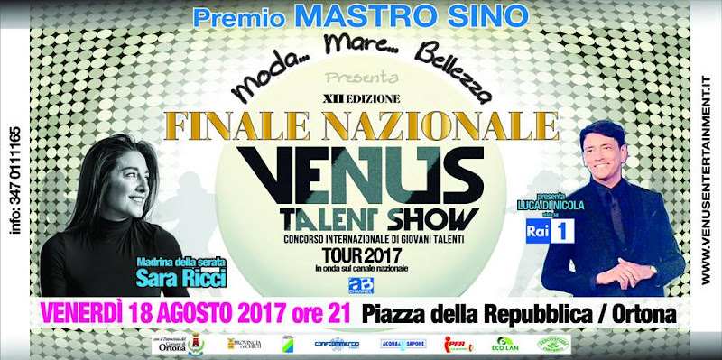Questa sera Premio Mastro Sino e Venus Talent Show