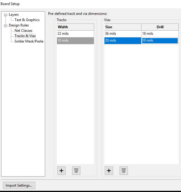 KiCad Tutorial: Tutorial 1.13 Track or Trace Clearance, Conductor