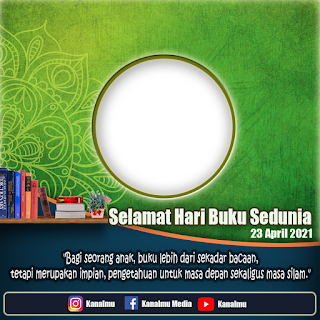 Bingkai twibbonize selamat hari buku sedunia PSD - kanalmu