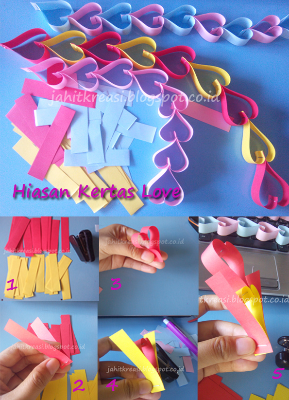 Cara Membuat Kreasi Hiasan Kertas Love Berbagi Tutorial Aneka Kreasi jpg (595x822)