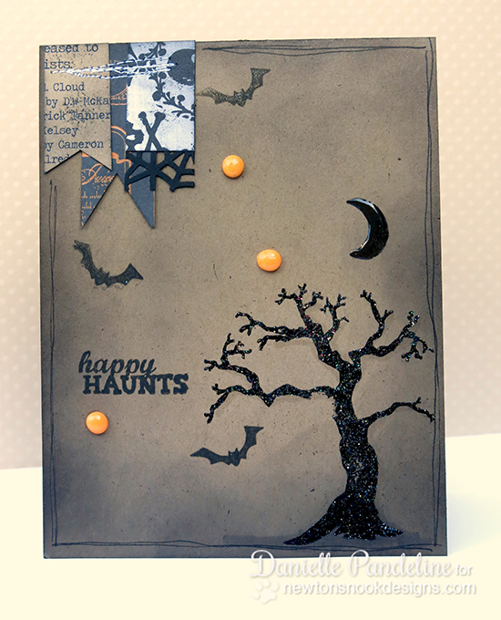 Happy Haunts Halloween Tree card by Danielle Pandeline for Newton's Nook Designs | Spooky Street Stamp Set