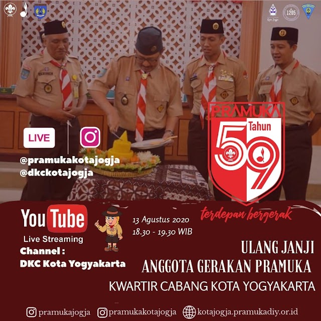 Ulang Janji Anggota Pramuka Kwarcab Kota Yogyakarta Hari Pramuka ke-59