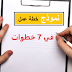 7 خطوات لإعداد خطة عمل ناجحة. 7 خطوات لإعداد خطة عمل ناجحة.