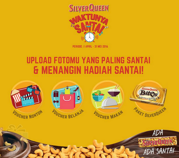 Kontes Foto Waktunya Santai Berhadiah Voucher Makan, Belanja, Nonton, dll Kontes Foto Waktunya Santai Berhadiah Voucher Makan, Belanja, Nonton, dll