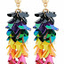 Shining multi color earrings