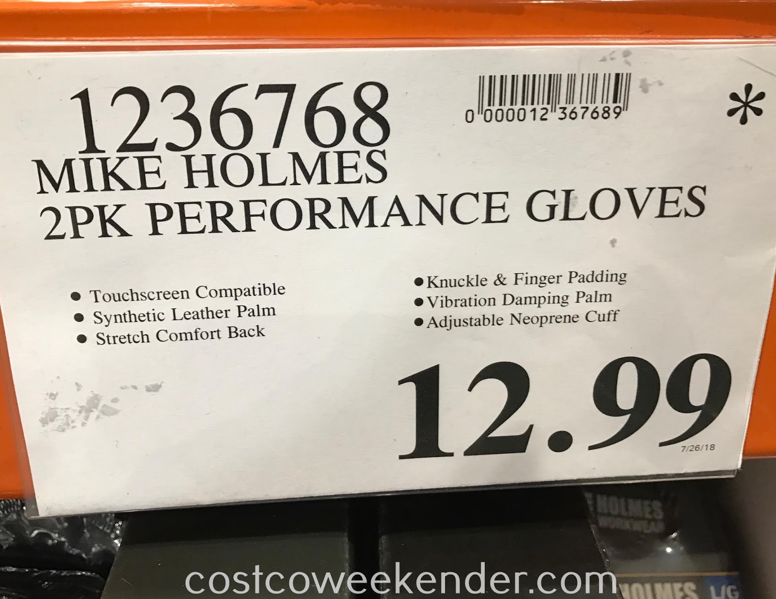 Holmes Workwear HighPerformance Gloves (2 pairs) Costco Weekender
