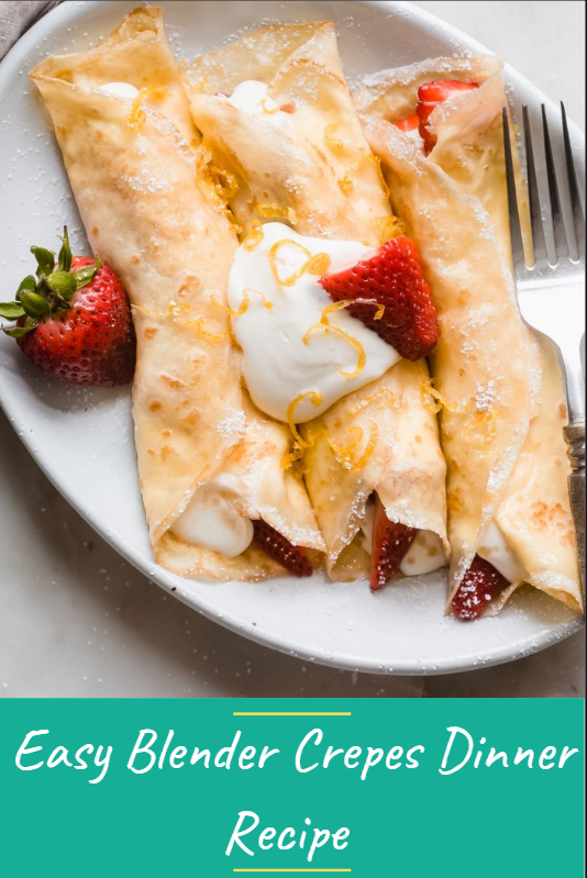 Easy Blender Crepes my health Three