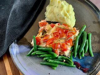 Roasted Sockeye Salmon with Tomatoes