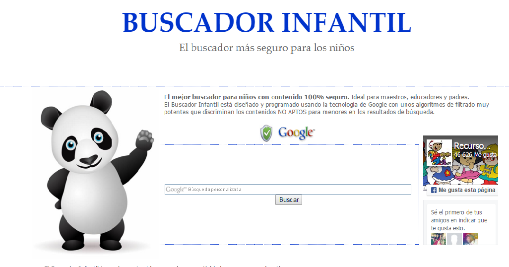 EDUCACIÓN PRIMARIA BUSCADOR INFANTIL. El buscador más seguro para los