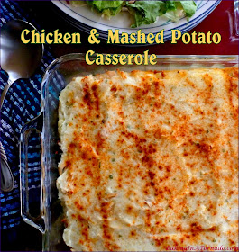 Chicken and Mashed Potato Casserole, choose your poultry, vegetable and cheese, sandwiched between layers of mashed potato.| Recipe developed by www.BakingInATornado.com | #recipe #dinner