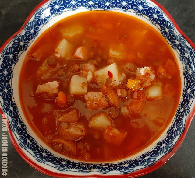 BAKING RECIPES, REVIEWED: CHORIZO SOUP from The Cozy Apron